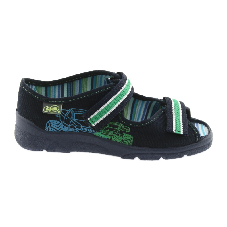Chaussures enfant Befado jusqu'à 23 cm 969X073 vert bleu marin