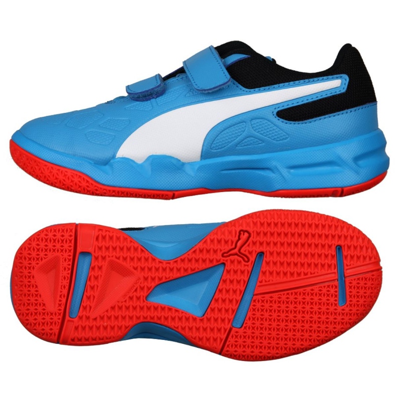 Chaussures indoor Puma Tenaz V Jr Bleu Azur 104891 06