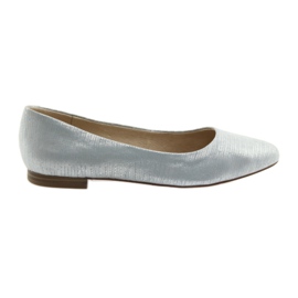 Ballerines Escarpins Caprice 22104 Argent Bleu