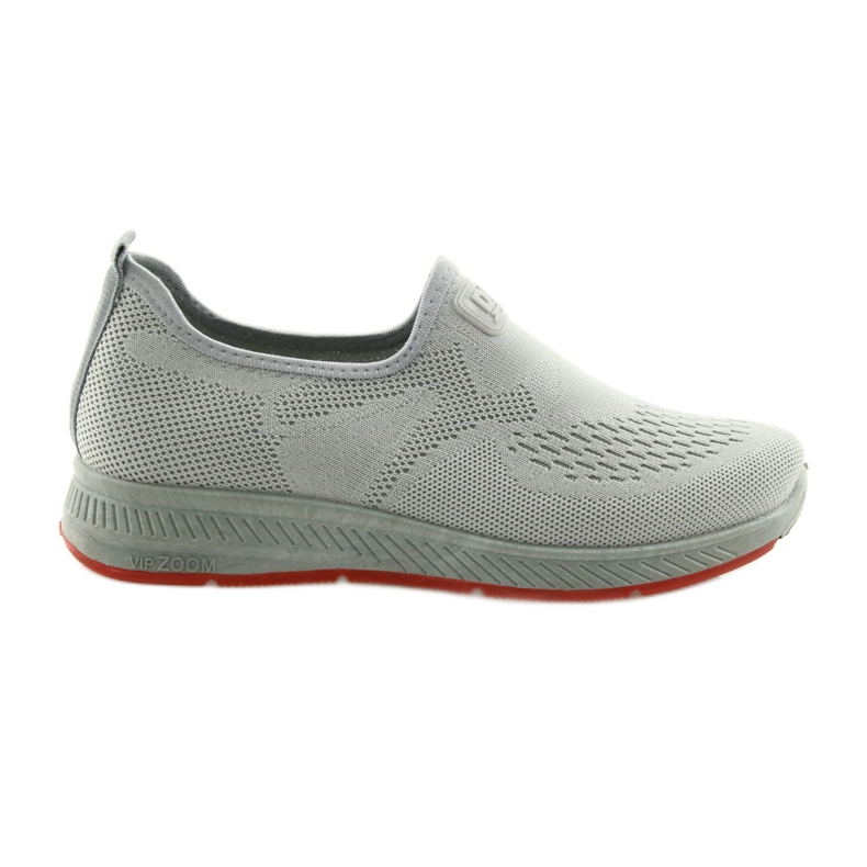 Gris Slip Gris Sport Chaussures DK SA089 rouge