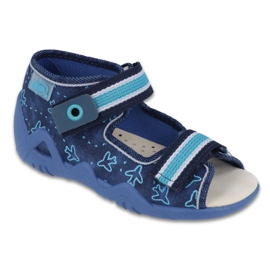 Chaussures enfant Befado jaune 350P004 bleu bleu marine