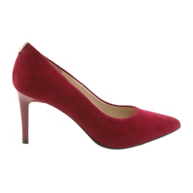 Escarpins femme rouges SALA 7064 avec décoration