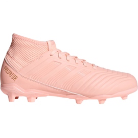 Chaussures de foot Adidas Predator 18.3 Fg Jr DB2317 rose rose