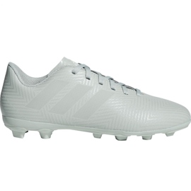 Les chaussures de football adidas Nemeziz 18.4 FxG Jr DB2356 multicolore blanc