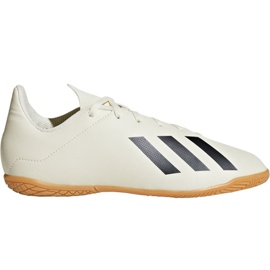 Chaussures indoor adidas X Tango 18.4 In Jr DB2432 multicolore blanc