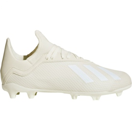 Chaussures de foot Adidas X 18.3 Fg Jr DB2417 multicolore blanche