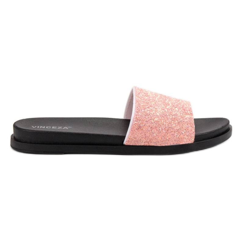 Chaussons pailletés à la mode VINCEZA rose