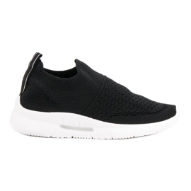 Chaussures de sport textiles le noir