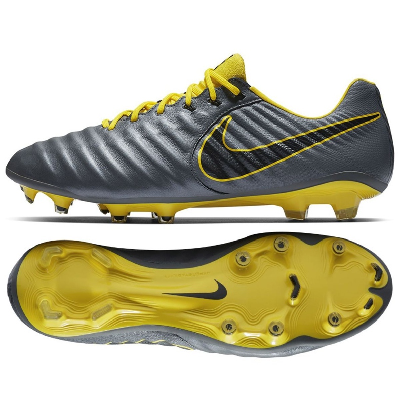 Chaussures de football Nike Tiempo Legend 7 Elite Fg M AH7238-070 gris gris