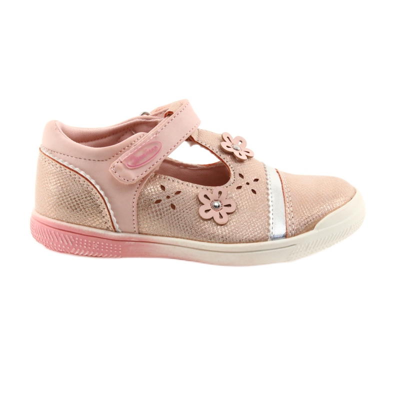 Ballerines fille fleur American Club GC20 gris jaune rose Ballerines fille fleur American Club GC20 gris jaune rose