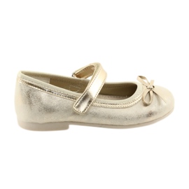 Ballerines à nœud American Club GC18 brun jaune