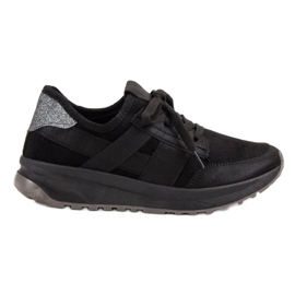 Ideal Shoes Chaussures de sport à enfiler noir