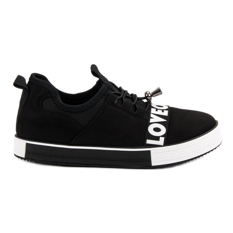 Bestelle Chaussures de sport à enfiler Love le noir