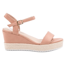 Seastar Sandales compensées confortables rose