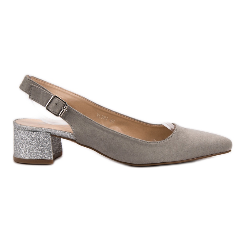 Weide Escarpins à talon pailleté gris Weide Escarpins à talon pailleté gris