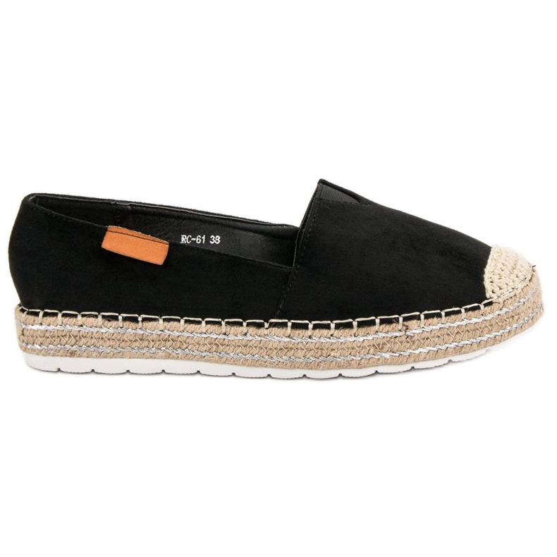 Espadrilles En Daim Noir le noir