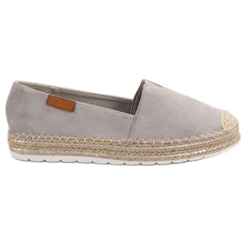 Espadrilles En Daim Grises