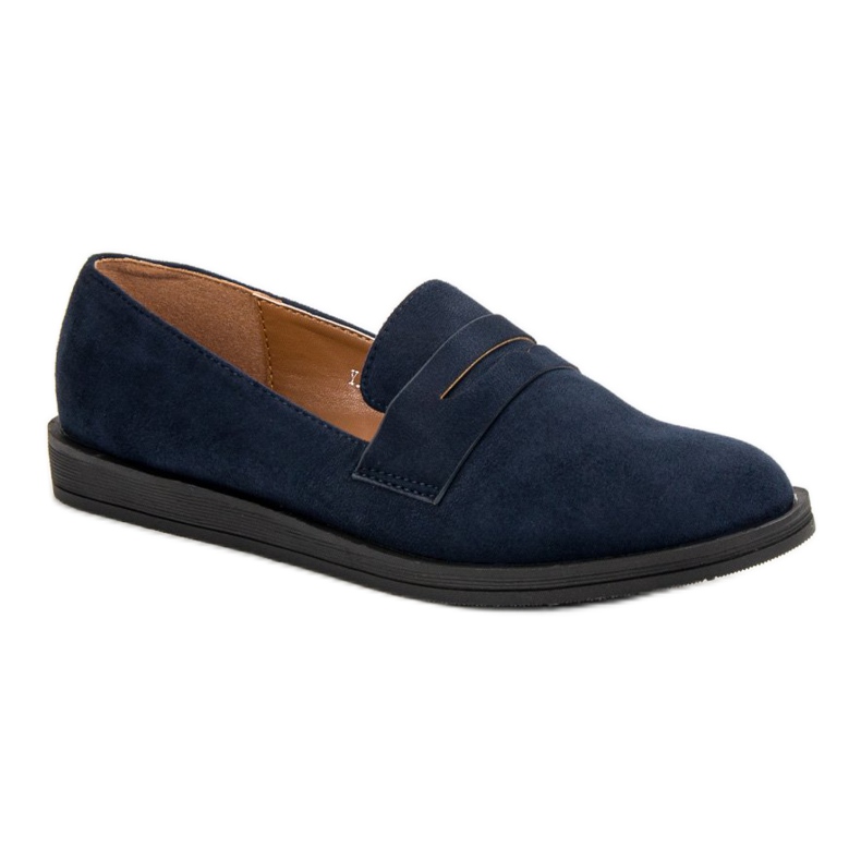 Best Shoes Mocassins casual bleu marine