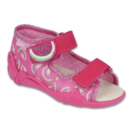 Chaussures enfant Befado jaune 342P004 rose