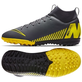 Nike Mercurial SuperflyX 6 Academy Gs Tf Jr AH7344-070 chaussures de football multicolore gris