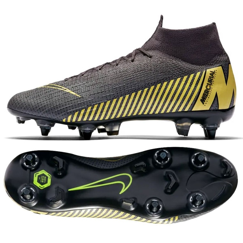 Chaussures de football Nike Mercurial Superfly 6 Elite SG-Pro M AH7366-070 multicolore le noir