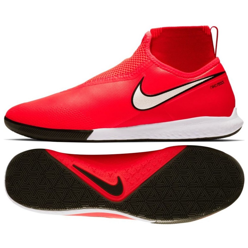 Chaussures d'intérieur Nike React Phantom Vsn Pro Df Ic M AO3276-600 rouge rouge