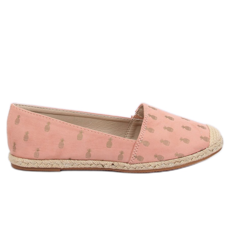 Espadrilles aux ananas rose 68-82 Rose