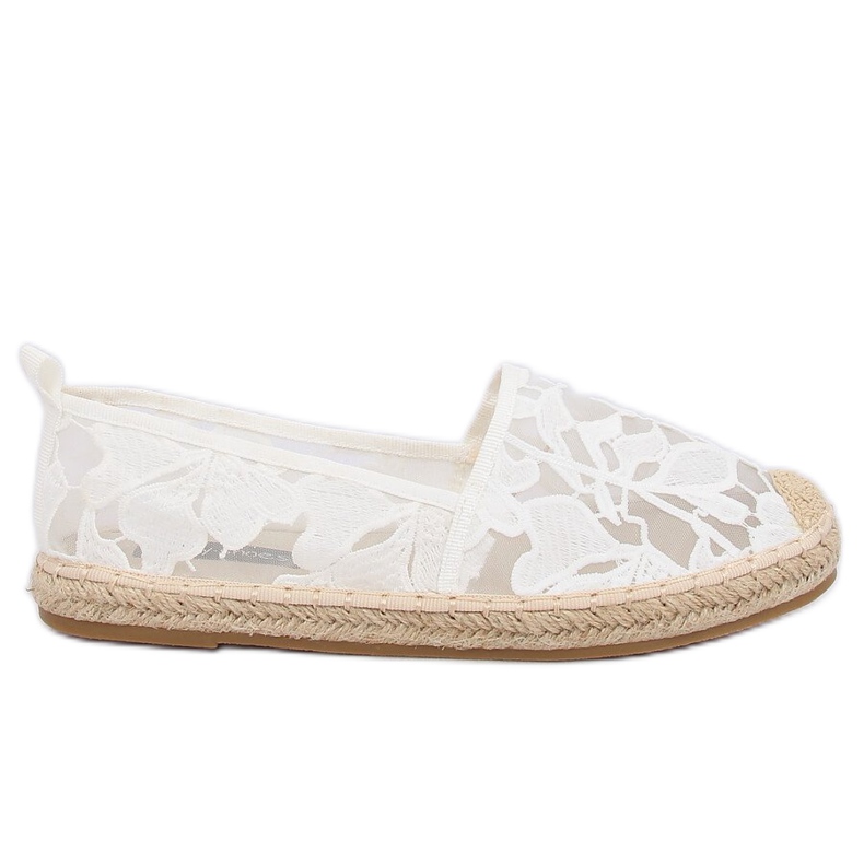 Espadrilles ajourées blanches 68-130 Blanc