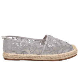 Espadrilles ajourées grises 68-130 Gris