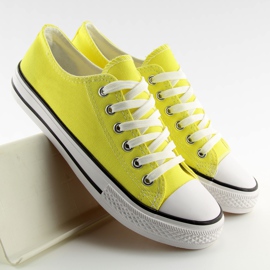 Baskets classiques pour femmes jaunes XL03 L.YELLOW II-GAT