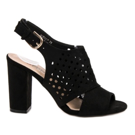 Seastar Sandales ajourées noir