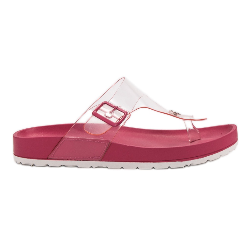 Seastar Des tongs transparentes rose