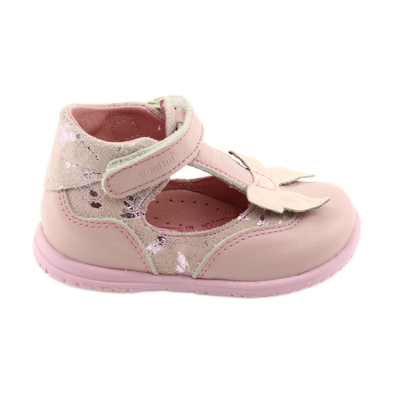 Ballerines pour filles avec nœud Ren But 1466 rose