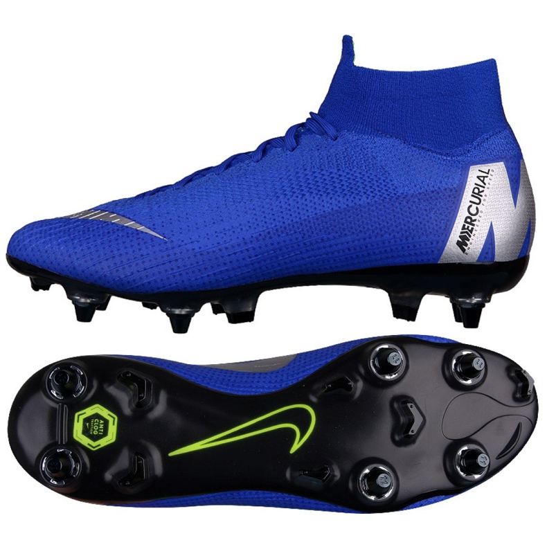 Chaussures de football Nike Mercurial Superfly 6 Elite SG-Pro M AH7366-400 bleu bleu