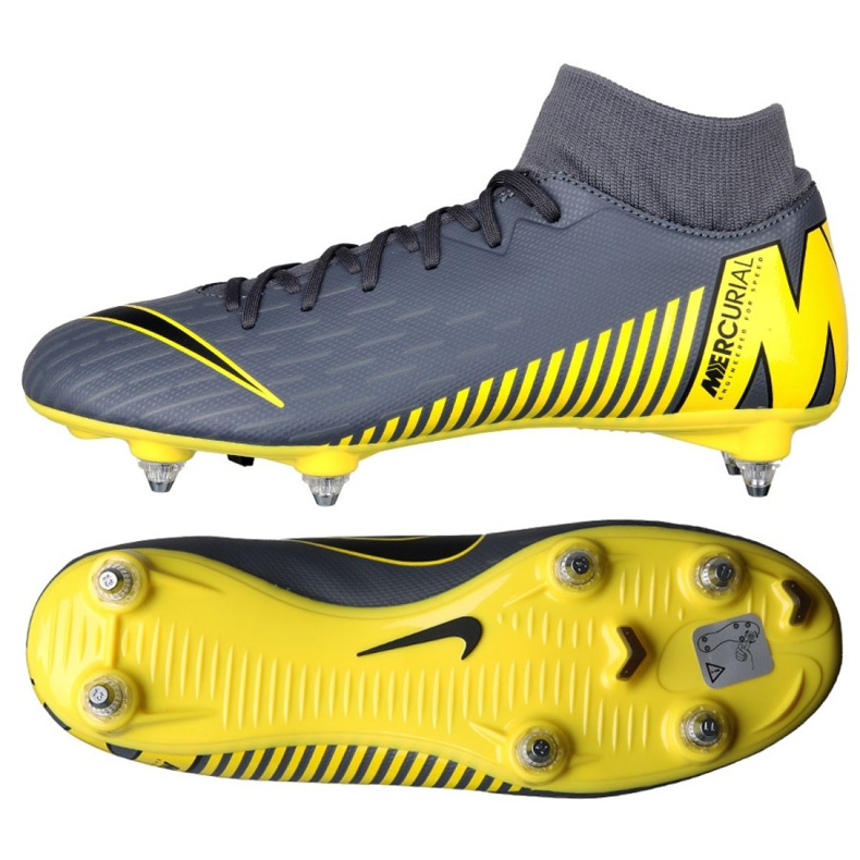 Chaussures de football Nike Mercurial Superfly 6 Academy Sg M AH7364-070 le noir gris