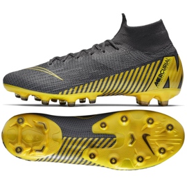 Chaussures de football Nike Mercurial Superfly 6 Elite Ag Pro M AH7377-070 noir gris