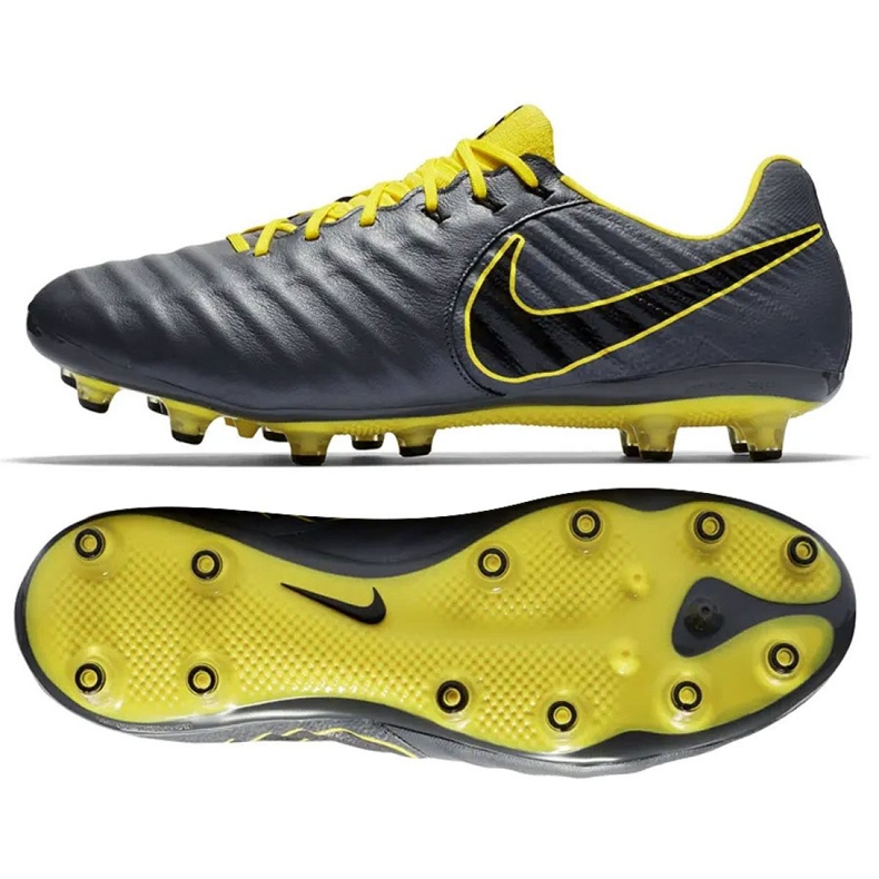 Chaussure de football Nike Tiempo Legend 7 Elite Ag Pro M AH7423-070 le noir gris