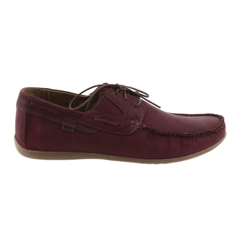 Mocassins lacés Riko 684 bordeaux multicolore
