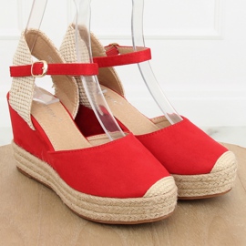 Espadrilles sur des quartiers rouges T331P Red II-GAT