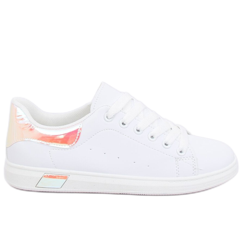 Baskets Holographiques Blanches BL147NEW Champagne