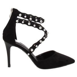 Noir B-50 Clous noirs avec clous le noir