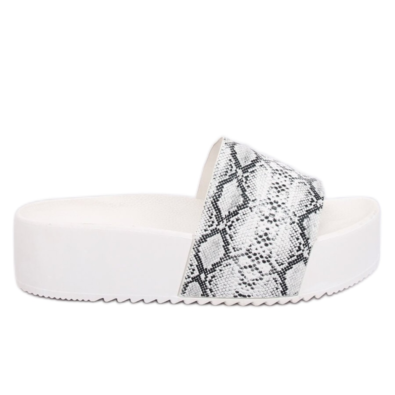 Chaussons N-32 White Snake à semelles hautes blanche Chaussons N-32 White Snake à semelles hautes blanche