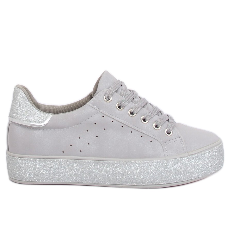 Gris Baskets femme grises R249