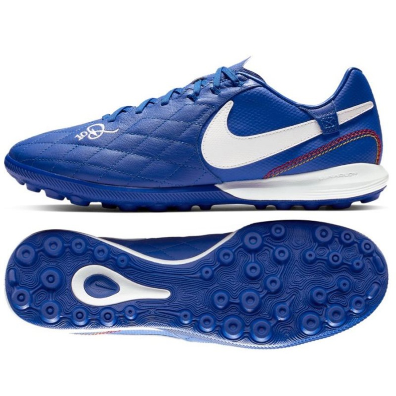 Chaussures de football Nike Tiempo Lunar LegendX 7 Pro 10R Tf M AQ2212-410 bleu bleu