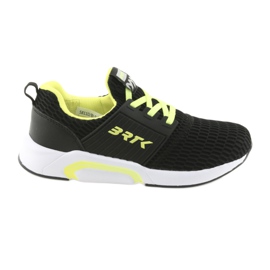 Bartek 55110 Chaussures de sport à enfiler noires jaune