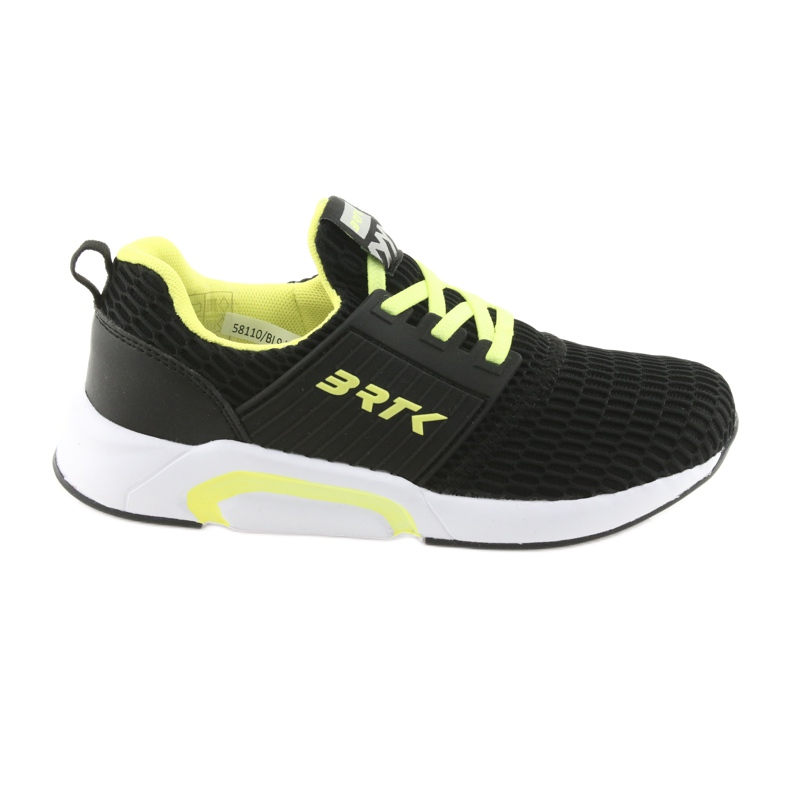 Bartek 58110 Chaussures de sport à enfiler noires le noir jaune