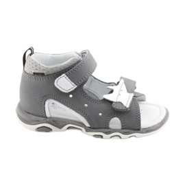 Sandales garçons navets Bartek 51489 gris blanc