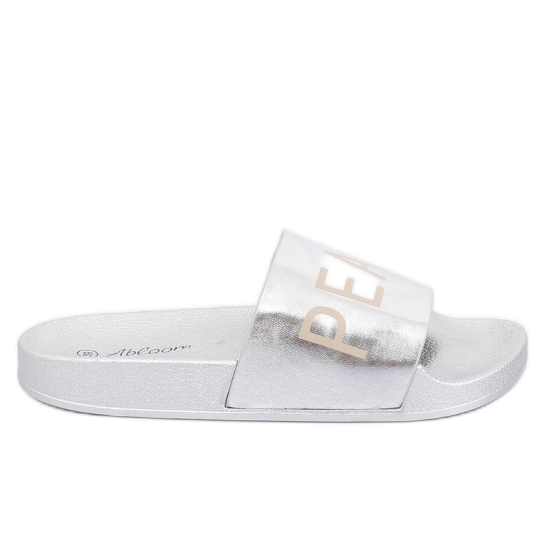 Chaussons métallisés argentés WL169 Argent gris