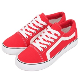 Baskets femme rouges BL117P Rouge