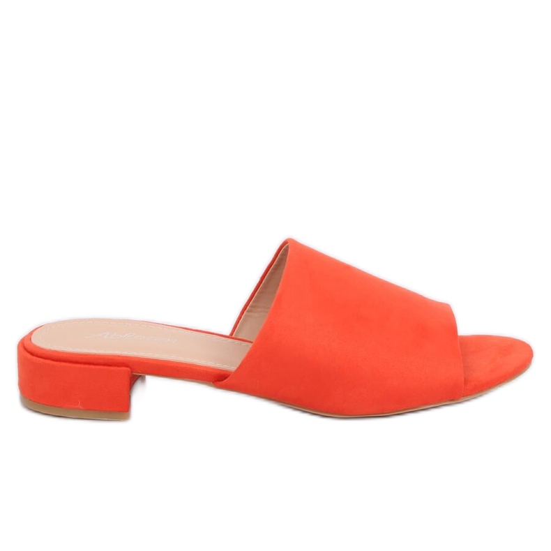 Chaussons orange femme orange